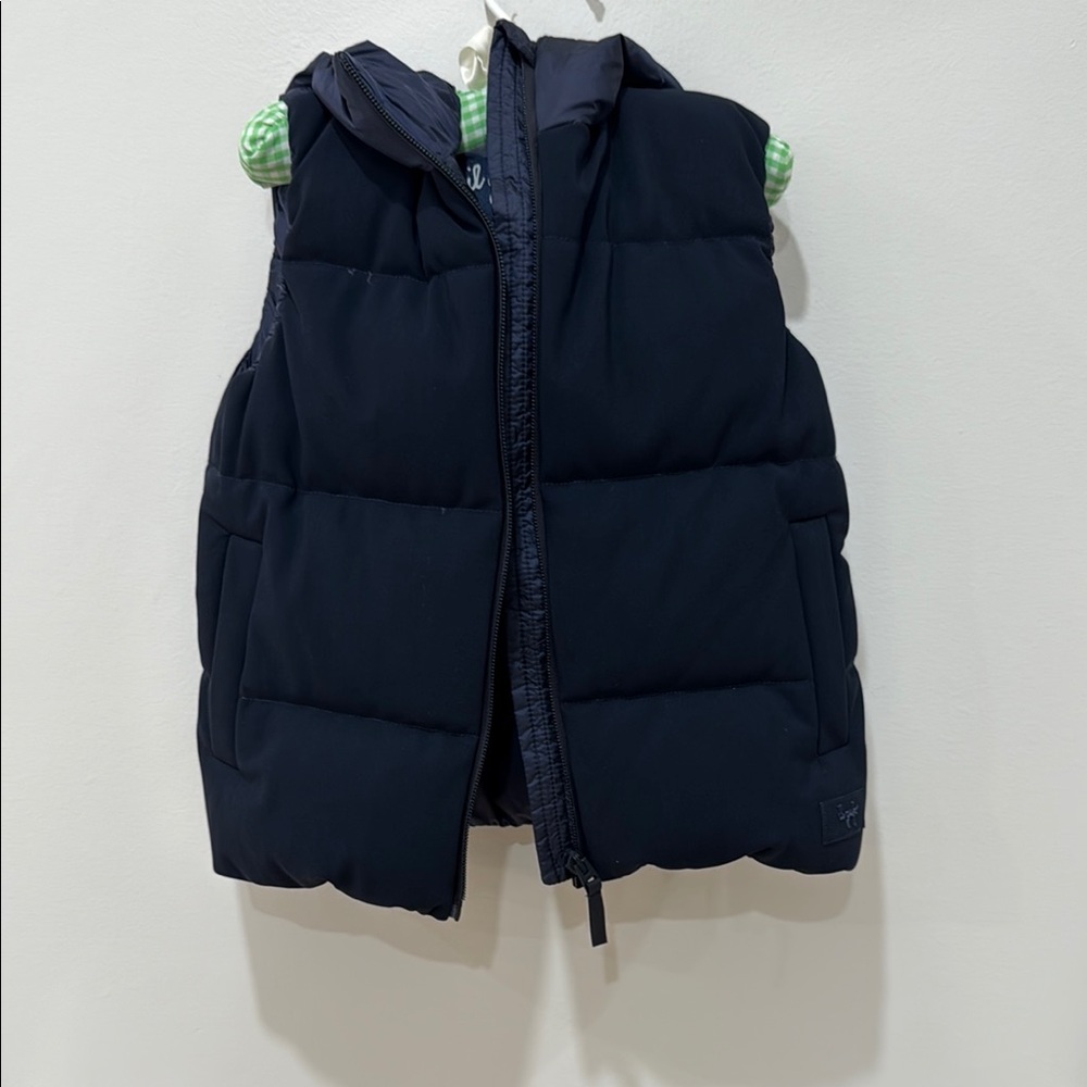 Il Gufo Navy Puffer Vest
